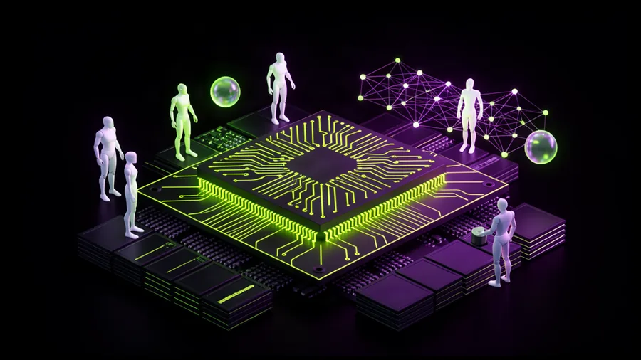 NVIDIA - wizja 100 agentów AI na jednego pracownika
